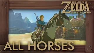 Zelda Breath of the Wild - All Horses