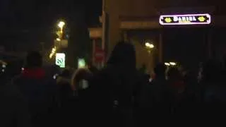Разгар событий на ул. Грушевского, 19 января, время 21:22