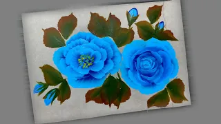 Step By Step Rose Flower Painting With Acrylic Paint For Beginners Tutorial @JKDRAWING-rr9tc