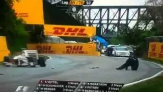 F1 steward fall FAIL at the 2011 Canadian Grand Prix