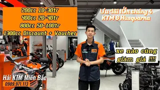 Giá xe KTM & Husqvarna tháng 4/2023 | Xe càng to giảm càng nhiều !!!!!! 0989.971.113