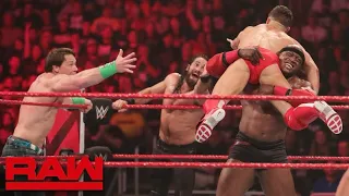 Cena, Rollins & Balor vs Ambrose, McIntyre & Lashley Part 1/1 Raw: Jan 7, 2019