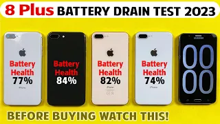 Testing Different Battery Health of 8 Plus in 2023 - iPhone 8 Plus Battery Life Drain Test in 2023