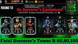Fatal Sorcerer’s Tower Boss Battle 100 &60,80 fight + Reward MK Mobile