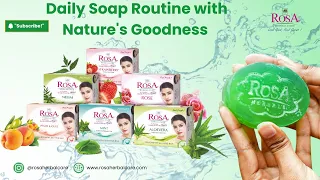 Rosa Herbalcare soap | Neem soap | Rose soap | Aloe vera soap | Mint soap | Strawberry soap |