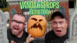 Halloween Decoration Ideas - VanOaksProps Cemetery Home Haunt Halloween Display Tour