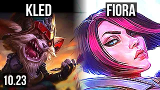 KLED vs FIORA (TOP) | 9/2/21, 600+ games, 1000K mastery | NA Master | v10.23