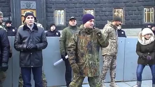 10 01 2018 Мирна акція протесту ветеранів АТО і ЗСУ біля Кабміну України