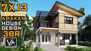 2 STOREY MODERN AMAKAN HOUSE 7X13 (90 SQM) 3 BEDROOM