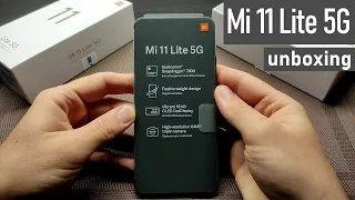 Xiaomi Mi 11 Lite 5G Unboxing ★ Truffle Black ★ 4K UHD