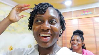 TRIP TO LAGOS | Mini Twists For Natural Hair Growth + Wedding Dress