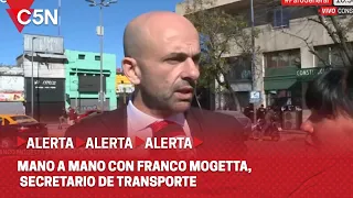 PARO NACIONAL: MANO a MANO FRANCO MOGETTA, SECRETARIO de TRANSPORTE