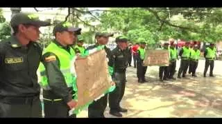 Campaña remángate en Bucaramanga "Por un territorio libre de minas" - policiadecolombia