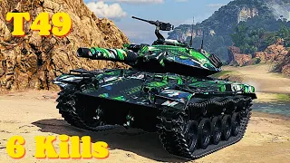 World of tanks T49 - 6,3 K damage 6 Kills, wot replays