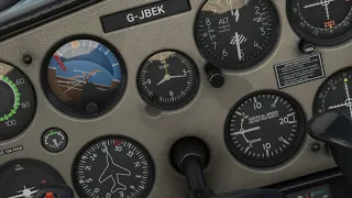 Practicing Instrument Only Flight in the Cessna 152 in Microsoft Flight Simulator