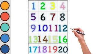 1-20 Learn Numbers for Preschoolers l 123 Song l  Count to 20 l Numbers for Kids l ONE TWO THREE