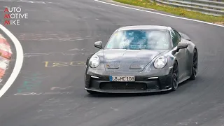 2021 PORSCHE 992 GT3 TOURING SPIED TESTING AT THE NÜRBURGRING