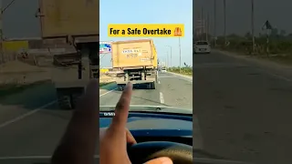 For a Safe Overtake 🦺 #cartips #shorts #carcare #highway #indianroads