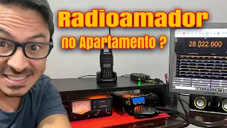 Montei meu radioamador no apartamento