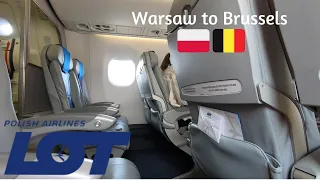 The LOT Polish Airlines Experience: Embraer 175 Economy from Warsaw to Brussels