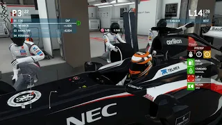 F1 2013 Career Mode Race At Yas Marina Circuit in Abu Dhabi.