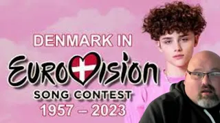 AMERICAN REACTS TO Denmark in Eurovision Song Contest (1957-2023)..