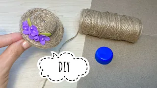 DIY Jute craft ideas Hair accessories