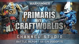 Craftworld Eldar vs Primaris Marines Warhammer 40K Battle Report 9th Edition 2000pts S11EP1