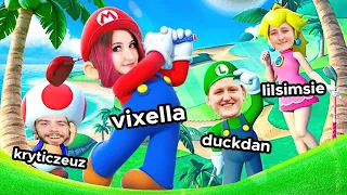 mario golf w/ @lilsimsie @kryticzeuz & @duckdan