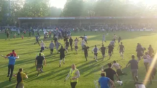 Rochdale afc survive relegation. Pitch invasion and celebrations 5/5/18