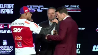 UFC on FX 7: Belfort vs. Bisping Staredown