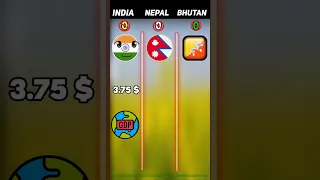 India 🆚 Nepal 🆚 Bhutan❓|| #shorts