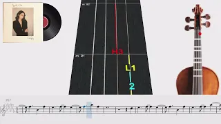 From The Start | Violín 🎻 Play Along | TUTORIAL | TABLATURA