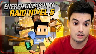 ENFRENTAMOS UMA RAID NÍVEL 5 NO MINECRAFT #2-42