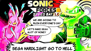 Sonic Forces Speed Battle DJ Vector Punk Zazz Rant WTF Sega