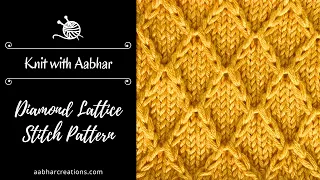 Diamond Lattice - easy cable knitting pattern for beginners, design for blankets, sweater