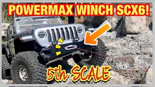 Scx6 With PowerHobby PowerMax 1/5th Servo Winch