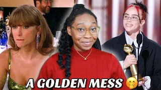 THE 2024 GOLDEN GLOBES WERE A MESS... TAYLOR SWIFT, SELENA GOMEZ, BILLIE EILISH, & MORE REACTION!