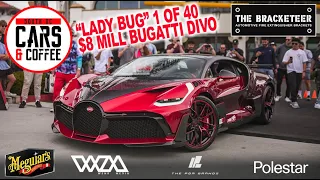 SHOW STOPPER - $8 MILLION 1 OF 40 BUGATTI DIVO  - South OC Cars and Coffee.