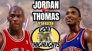 Michael Jordan vs. Isiah Thomas | True Highlights (Offense, Defense, Missed Shots, etc)
