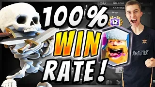 UNDEFEATED! 100% WIN RATE w/ DIRTIEST DECK IN CLASH ROYALE! — Clash Royale