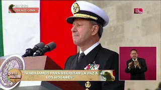 Rafael Ojeda Durán dirige discurso al inicio del Desfile Militar | Desfile Militar 2022 | Imagen