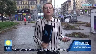 Кореспондент "Прямого" про наслідки негоди у Києві