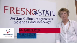 Fresno State Jordan College Day of Giving Spotlight: Sandra Witte (Oct. 2017)