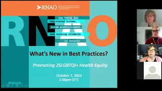 RNAO Promoting 2SLGBTQI+ Health Equity Webinar: Oct. 7, 2021