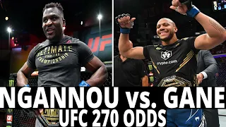 Francis Ngannou vs Ciryl Gane Predictions | UFC 270 Odds Look Ahead | UFC 270 Picks