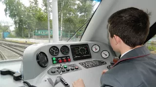 Угарная поездка на тепловозе ТУ10. Ползем в гору. // A trip on the narrow gauge locomotive