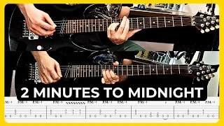 2 Minutes To Midnight - Iron Maiden | Tabs | Guitar Cover | Lesson | Solo | All Guitar Parts