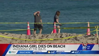 Indiana girl, 7, killed when sand collapsed on Florida beach