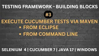 Execute cucumber Tests via Maven(Eclipse IDE & command line)